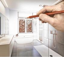 Profesjonell planlegging og design av bad utført av BM Bygg AS